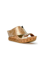 Fluid Argo Reversible Modzori Sandal : Pearl Gold/Black