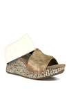 Modzori Reversible Transformable Virginia High-Wedge : White/Gold