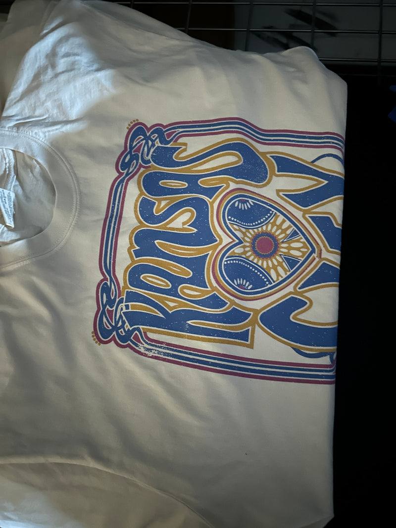 1KC Tacha Kansas City Retro Tee : Ivory