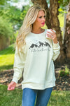 In The Mountains Ribbed Oversize Pullover : Buttercream