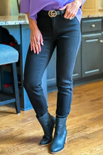 Judy Blue Stormy Mid Rise Slim Fit Jeans : Black