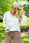 Never Better Cable Knit Pullover : Ivory