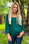 Green with Envy Liverpool Top : Emeral Green