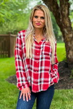 New Trails Lightweight Plaid Shirt : Red/Black