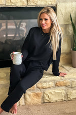 Sage Athleisure Zip Ankle Jogger Pants : Black