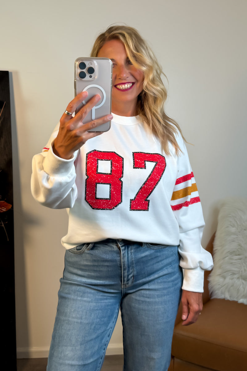 KC Loves 87 Sweatshirt : Ivory