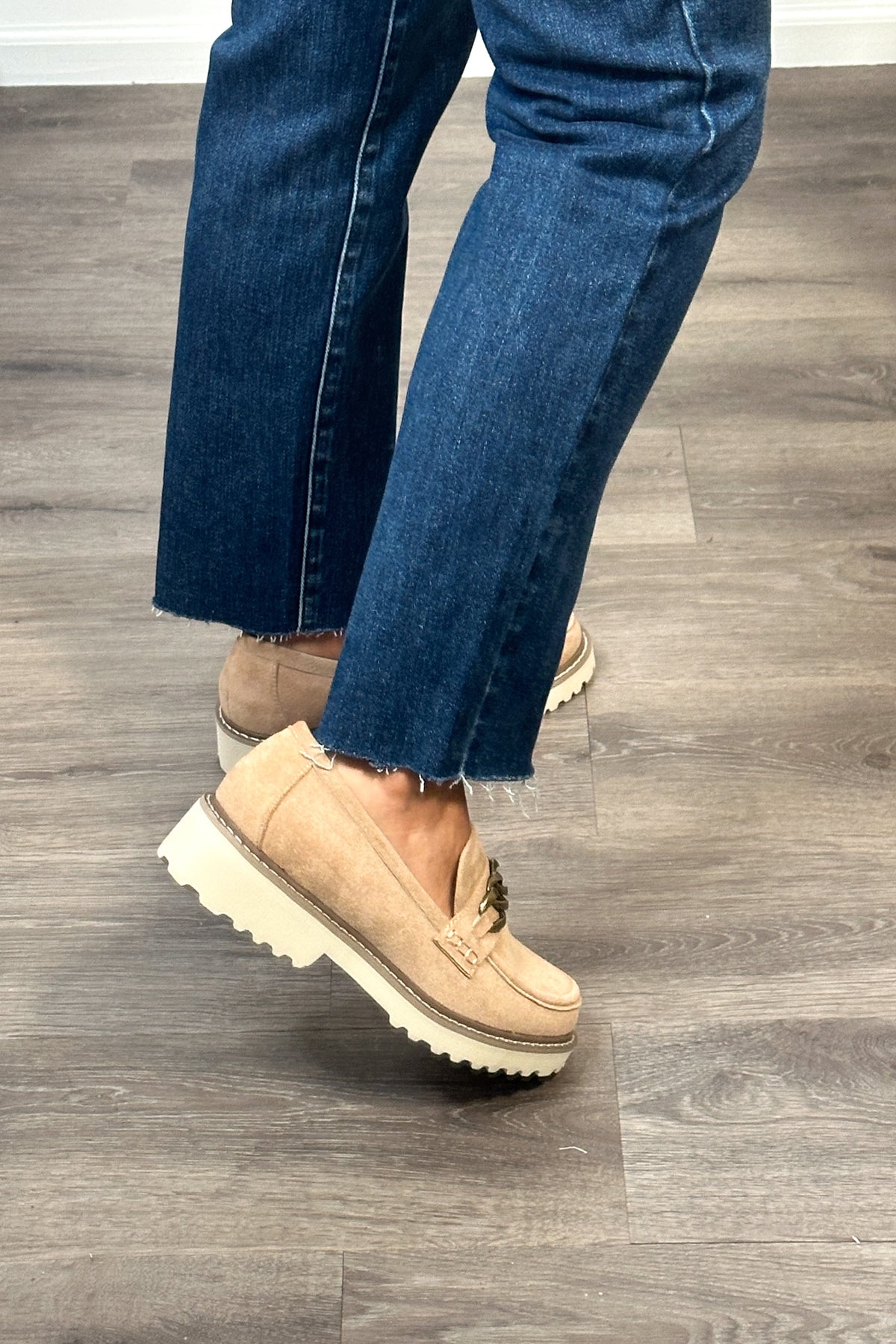 Corky Literally Faux Suede Loafer : Camel