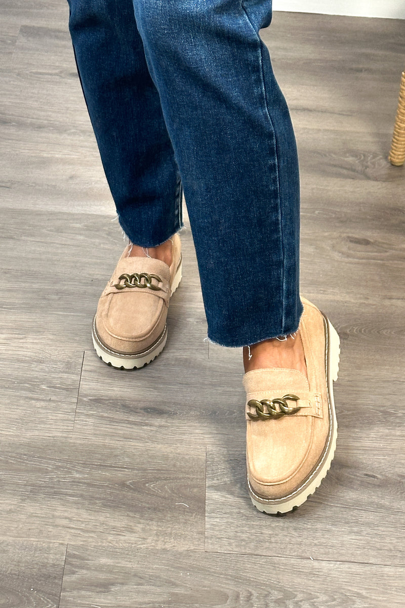 Corky Literally Faux Suede Loafer : Camel
