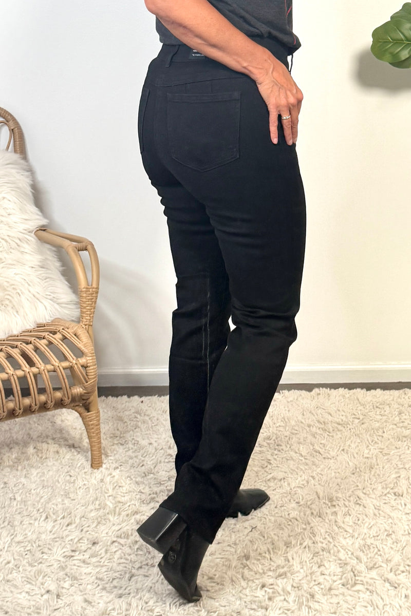 Tribal Sophia straight leg Jeans : Black