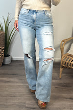 Bayeas Whispy High Rise Wide Leg : Light Denim