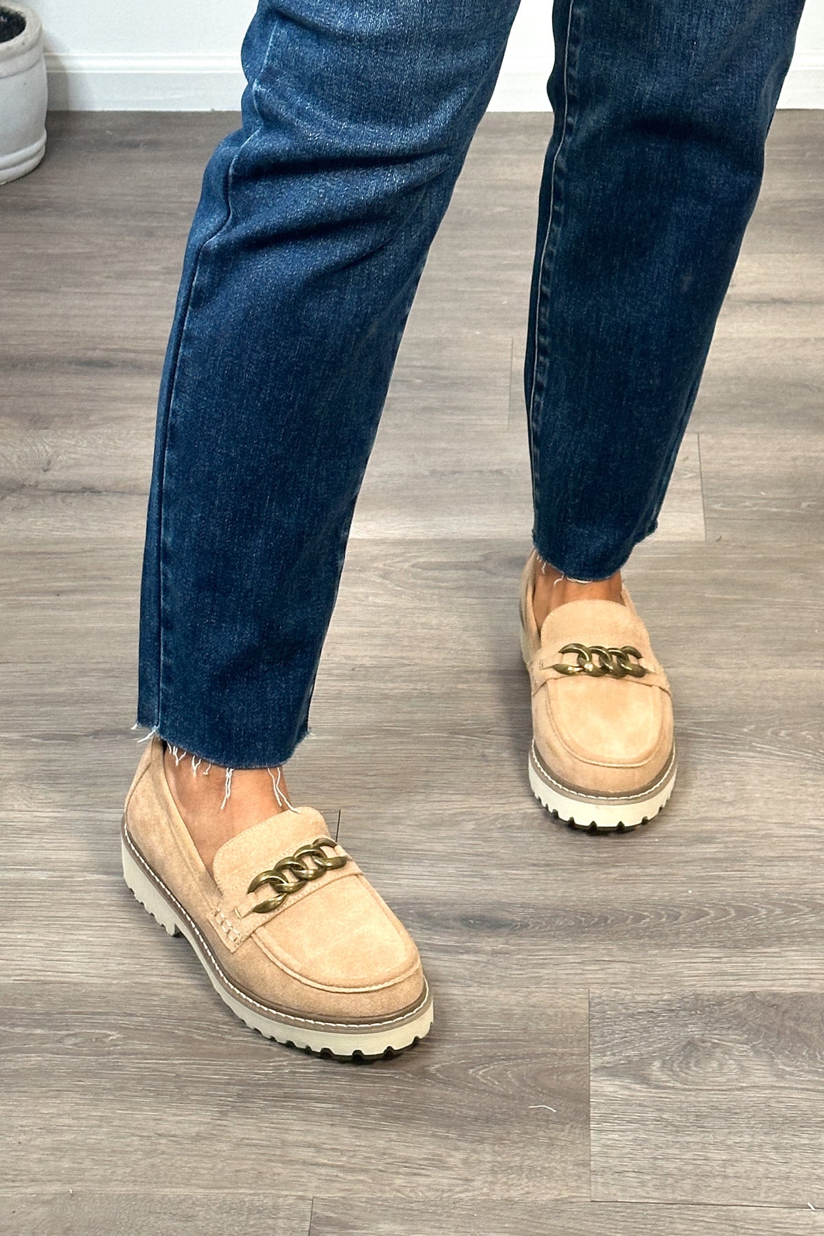 Corky Literally Faux Suede Loafer : Camel