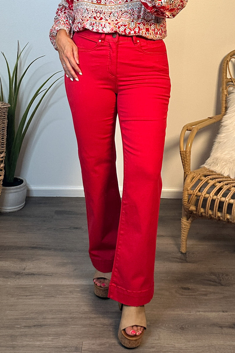 Tribal Caliente 5 pocket Pant : Scarlet