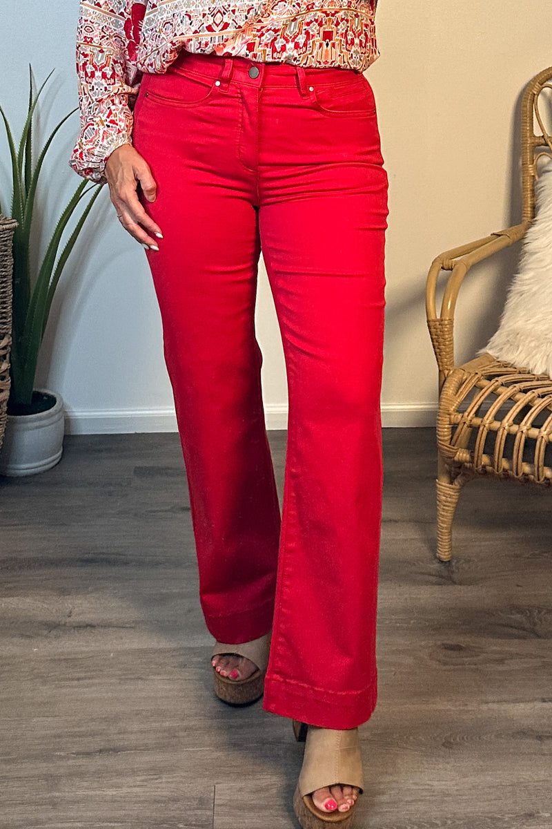 Tribal Caliente 5 pocket Pant : Scarlet