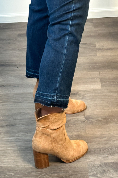 Last Call Corky Faux Suede Boot : Camel