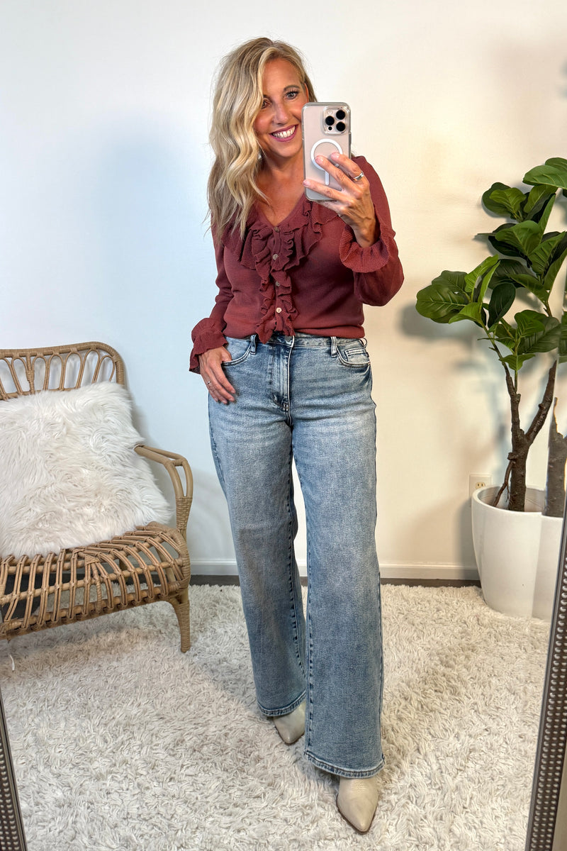 Judy Blue Wilhemina Vintage Wash Jeans : Light