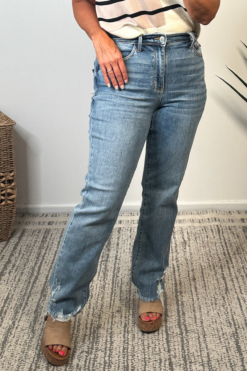 Judy Blue Mason Straight Leg Jeans : Medium