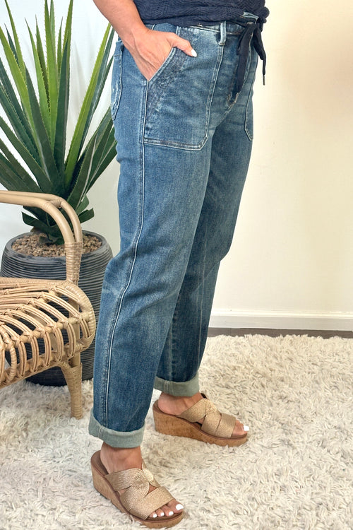 Judy Blue Zadie High Waist Vintage Jogger : Dark