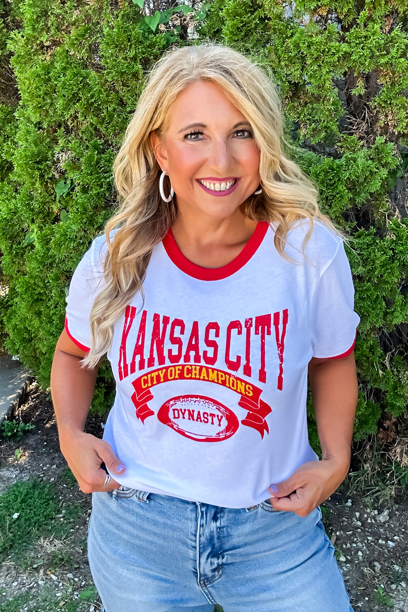 Kansas City Champions Tee : Red & White