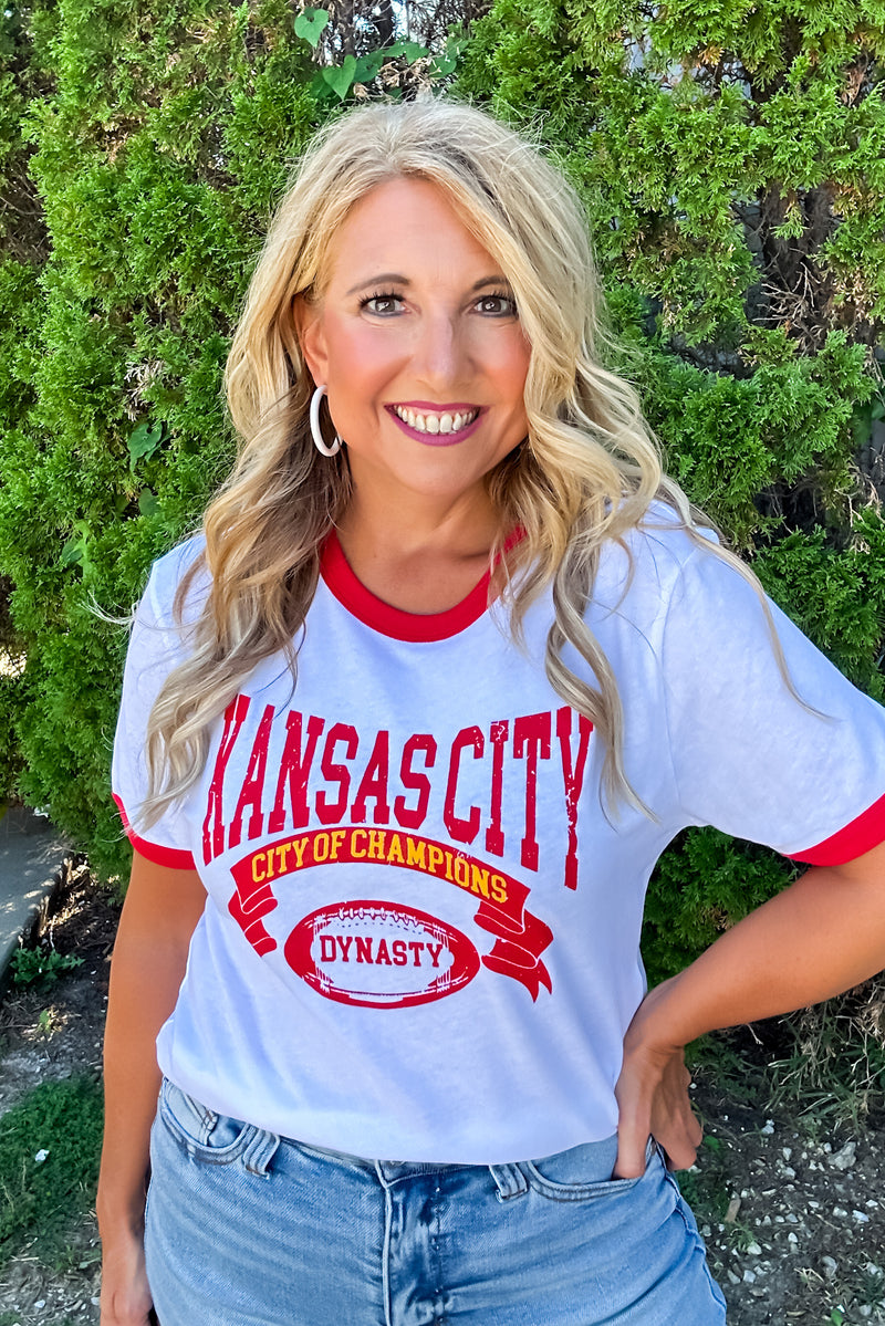 Kansas City Champions Tee : Red & White