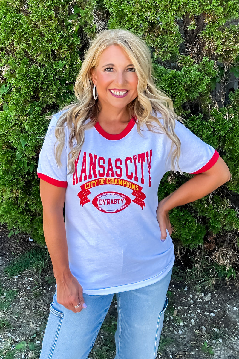 Kansas City Champions Tee : Red & White