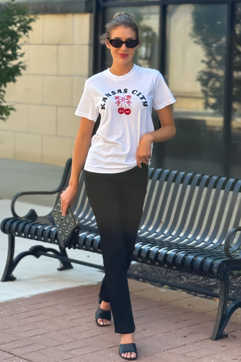 1KC Cherry Tee : White