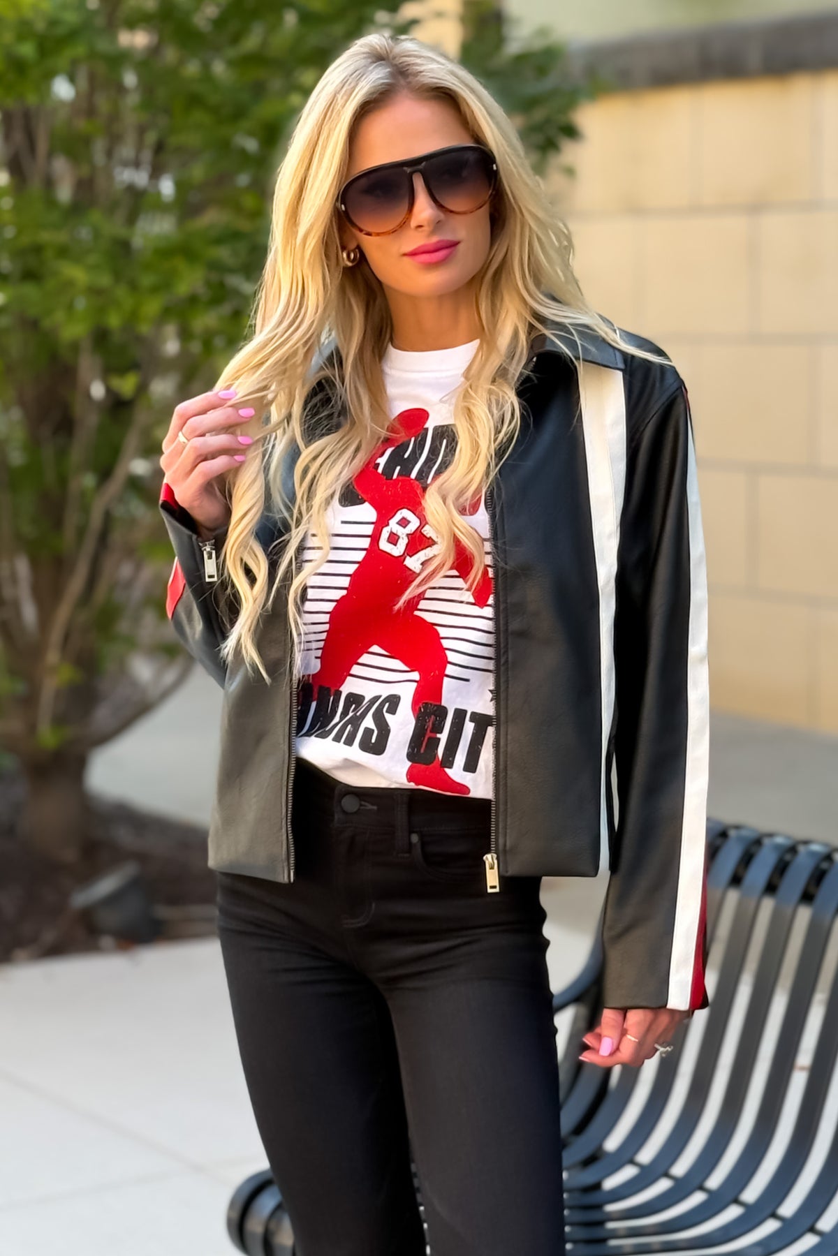 Janis Pleather Jacket : Black