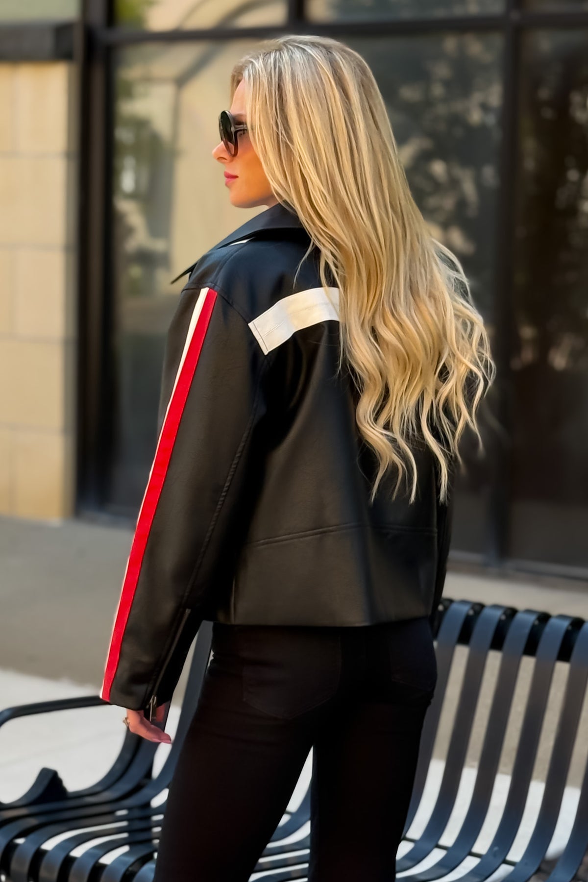 Janis Pleather Jacket : Black