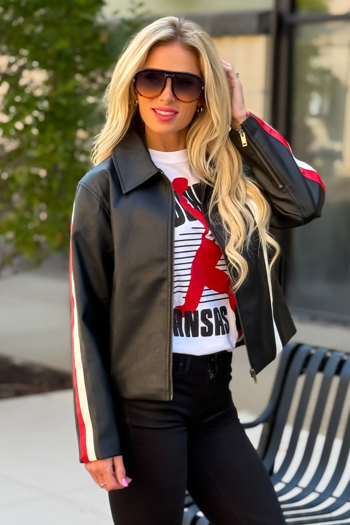 Janis Pleather Jacket : Black