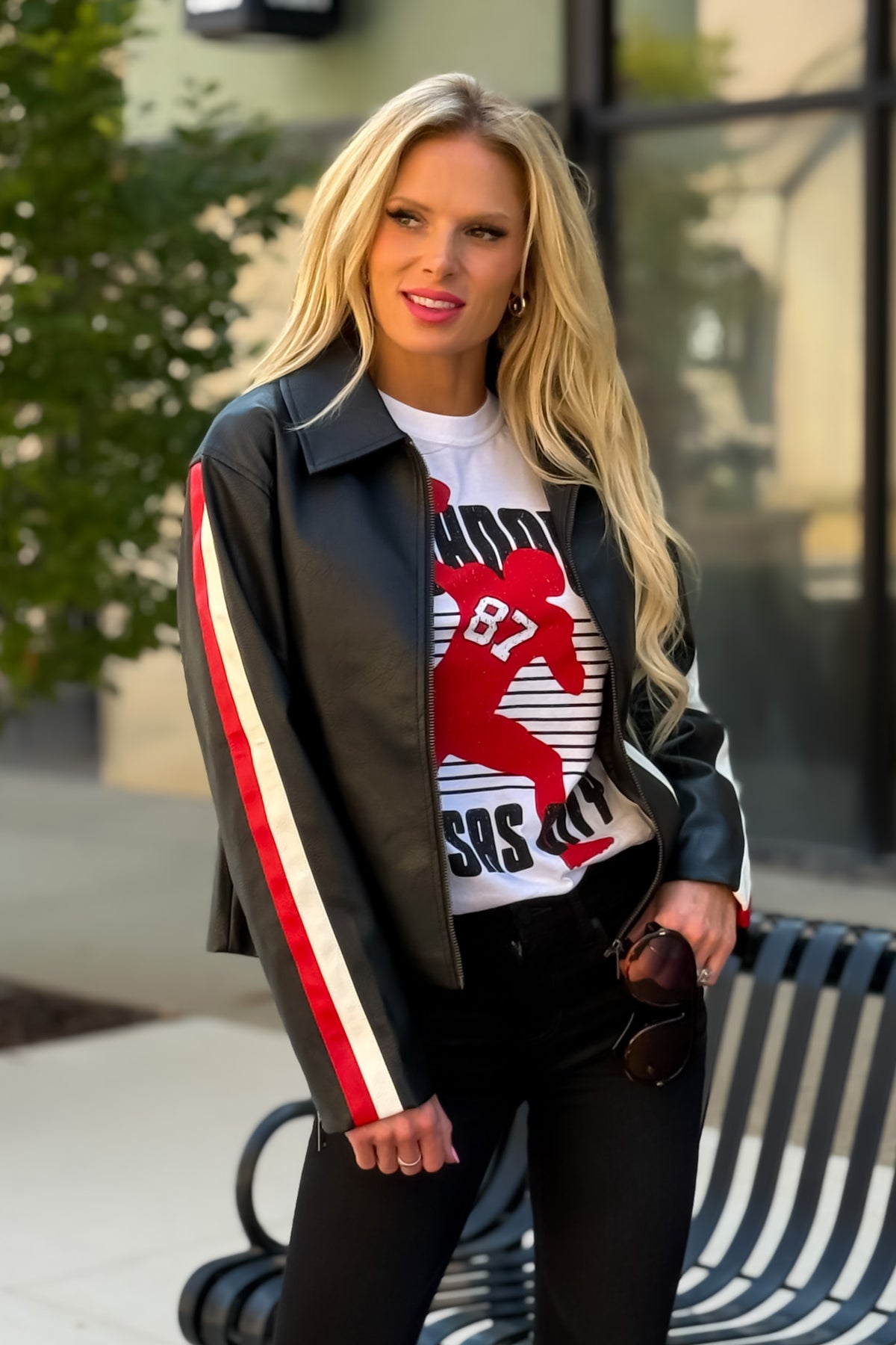 Janis Pleather Jacket : Black