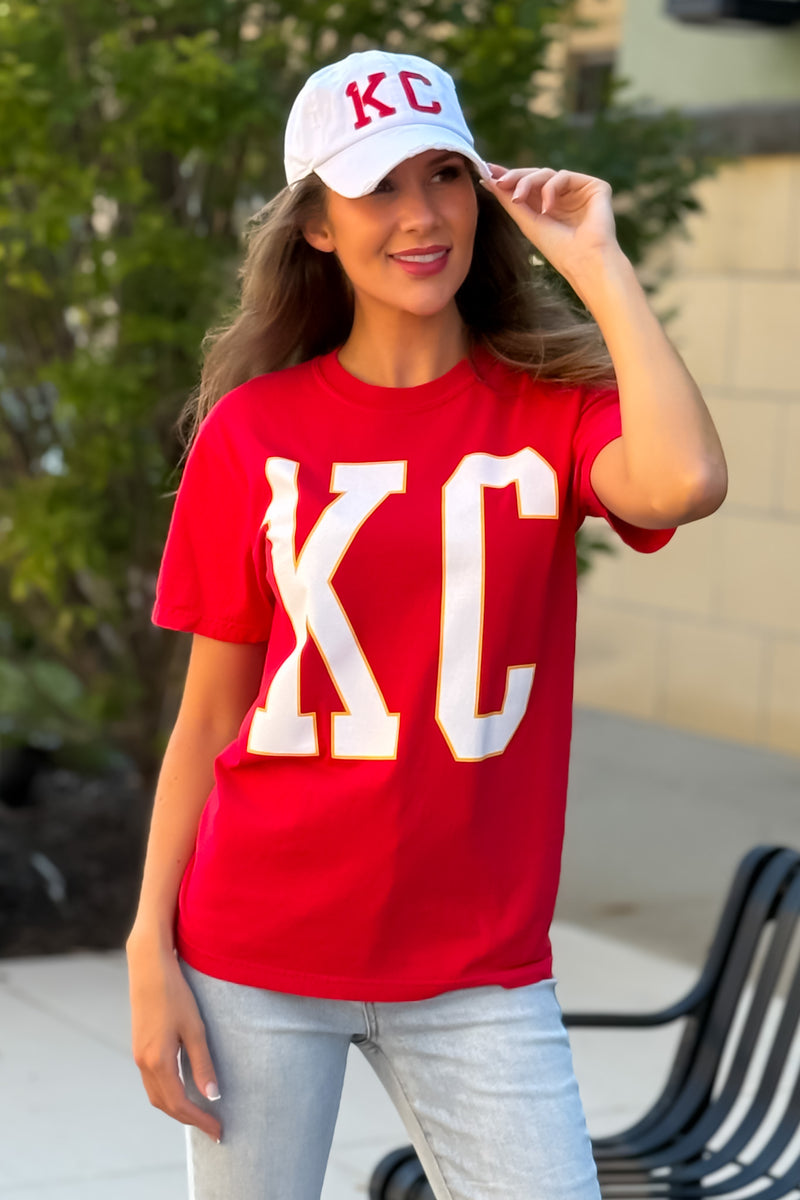 1KC Ballcap : White/Red