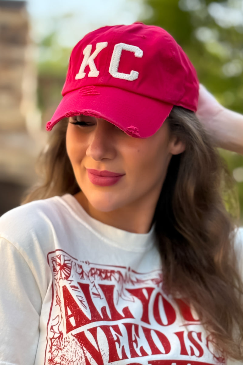 1KC Ballcap : Red/White