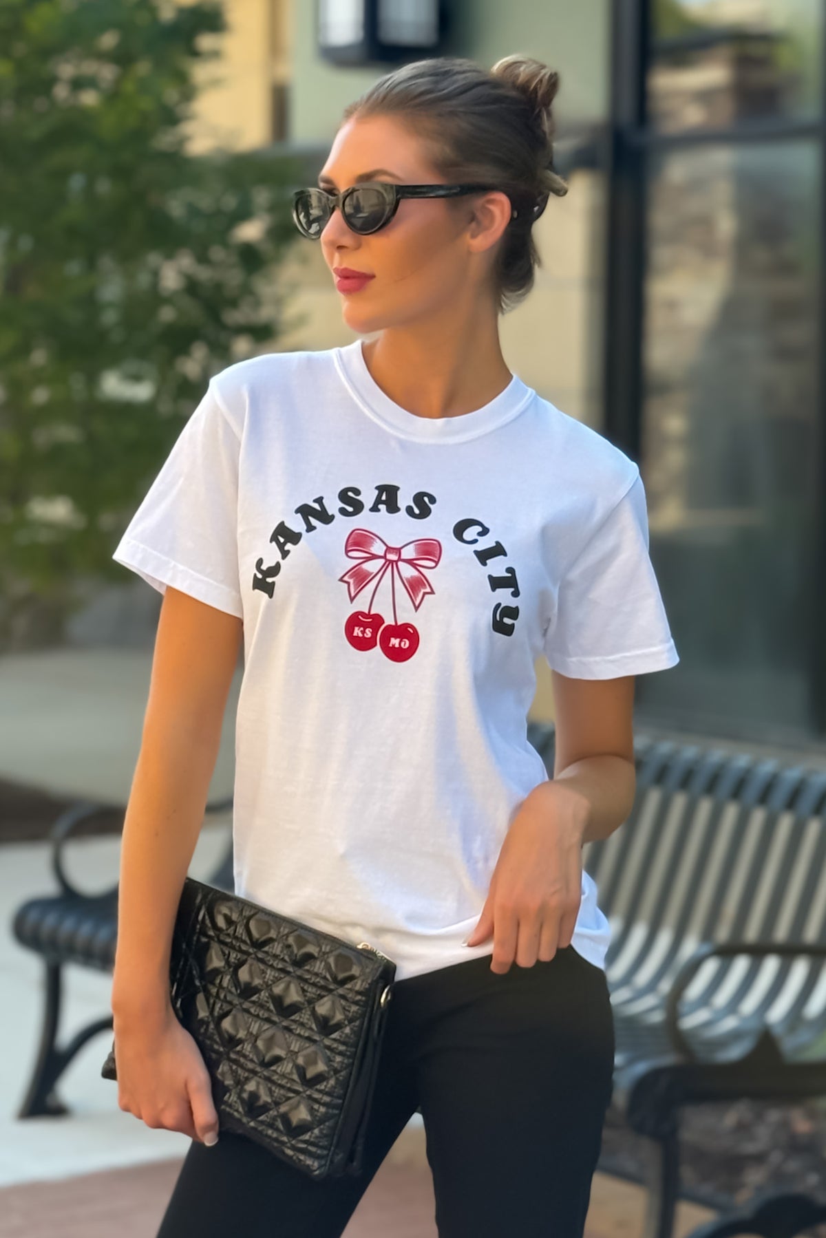1KC Cherry Tee : White