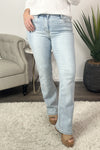 Judy Blue Lenaya Side Slit Jeans : Light Wash