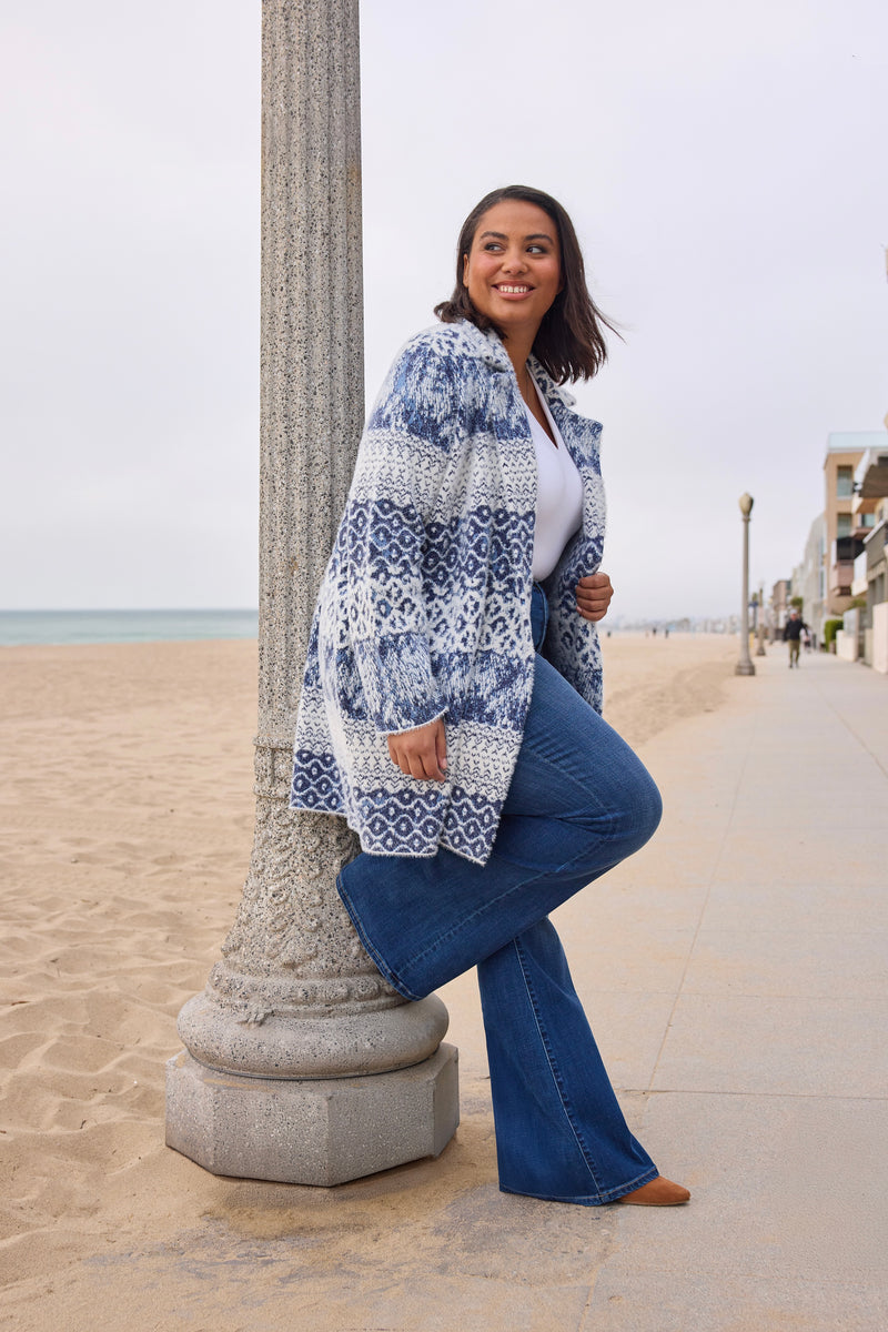 Liverpool Emelda Sweater Coat : Navy