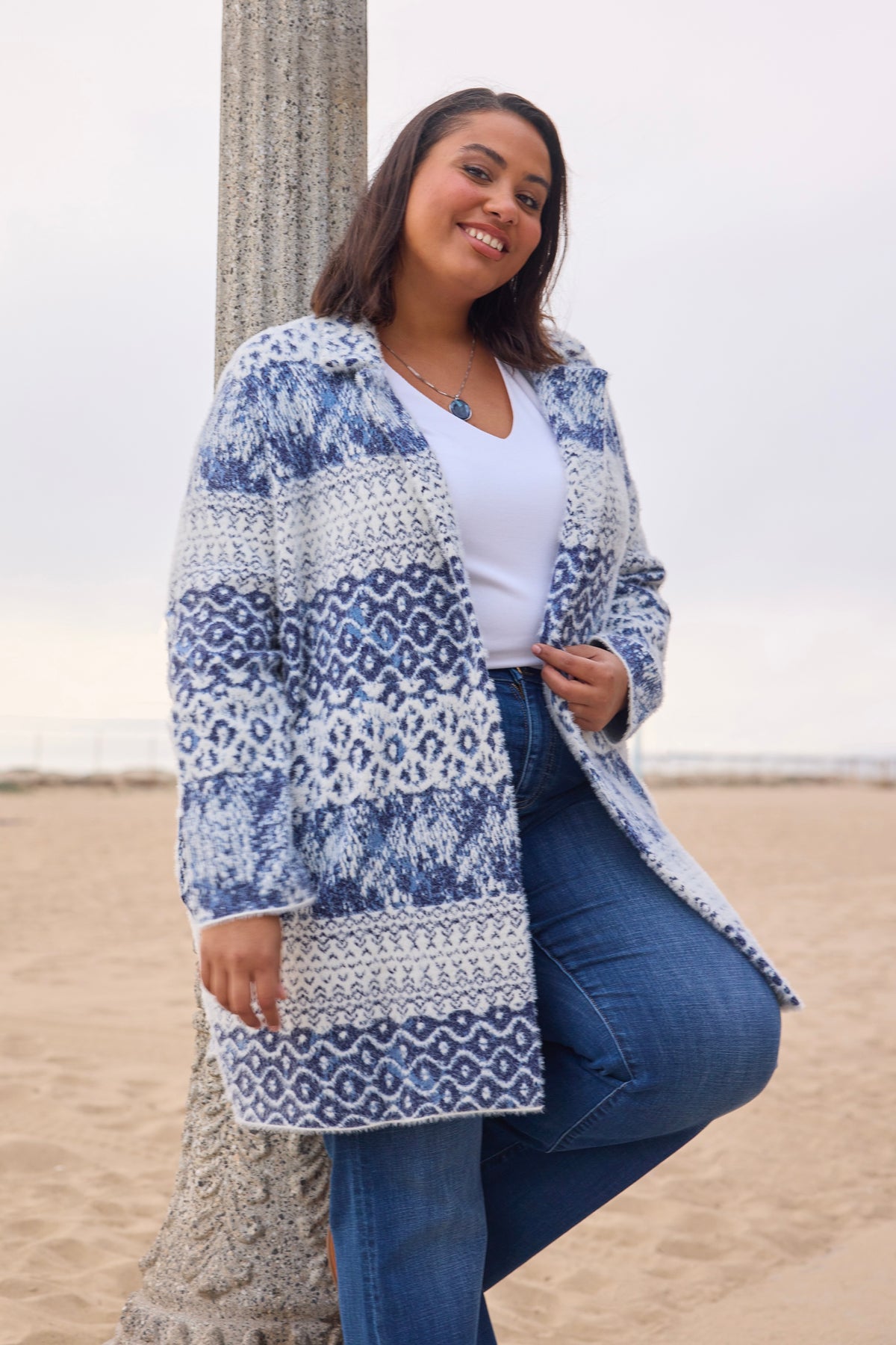 Liverpool Emelda Sweater Coat : Navy