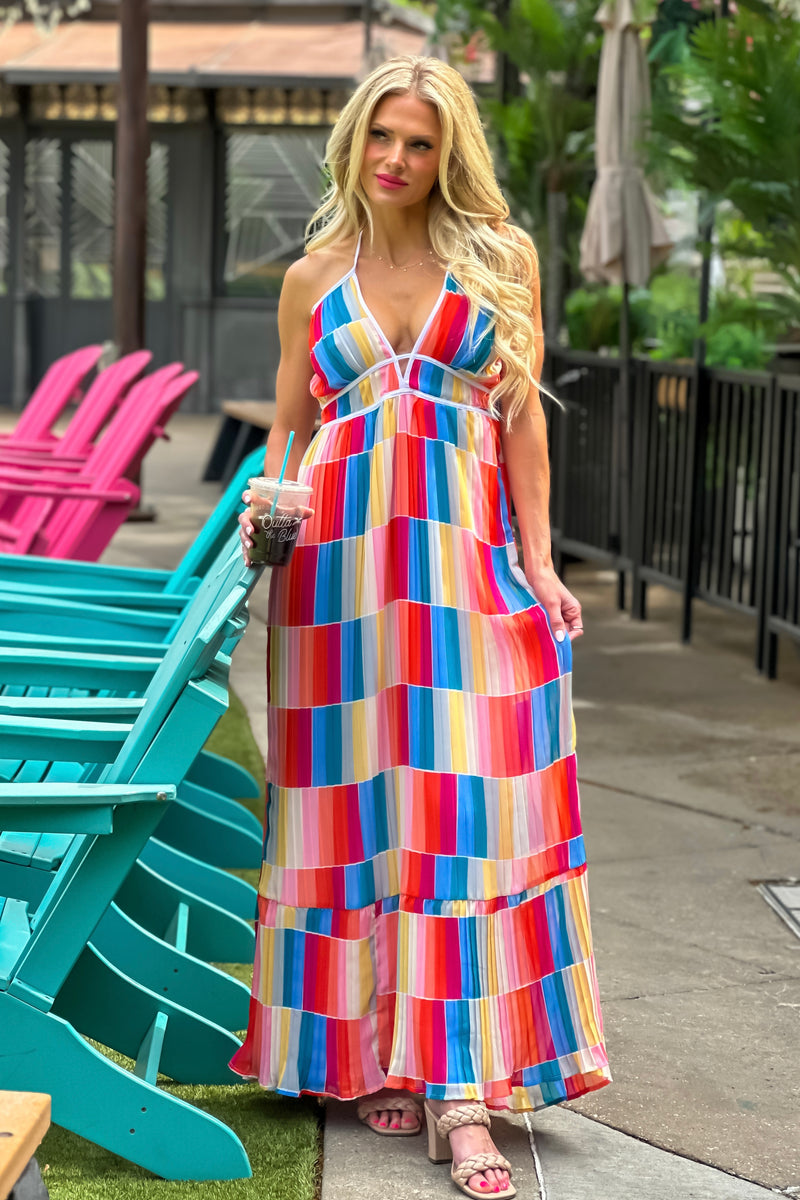 Rowen Printed Cami Maxi Dress : Multi