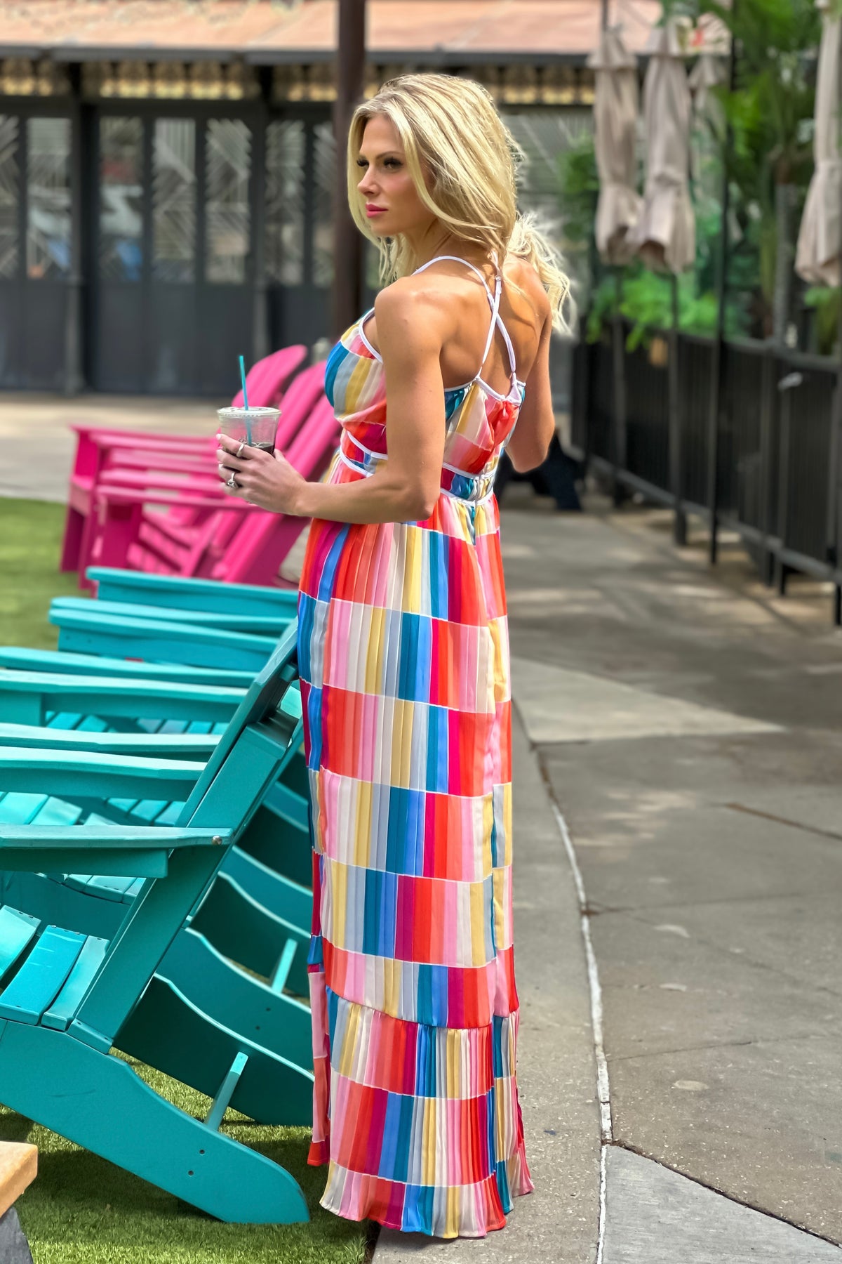 Rowen Printed Cami Maxi Dress : Multi