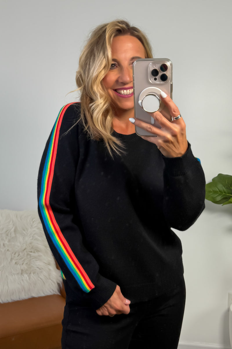 Soula Crew Neck Sweater: Black