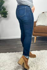 KanCan Brittany High Rise Cigarette Skinny Jean : Dark Wash