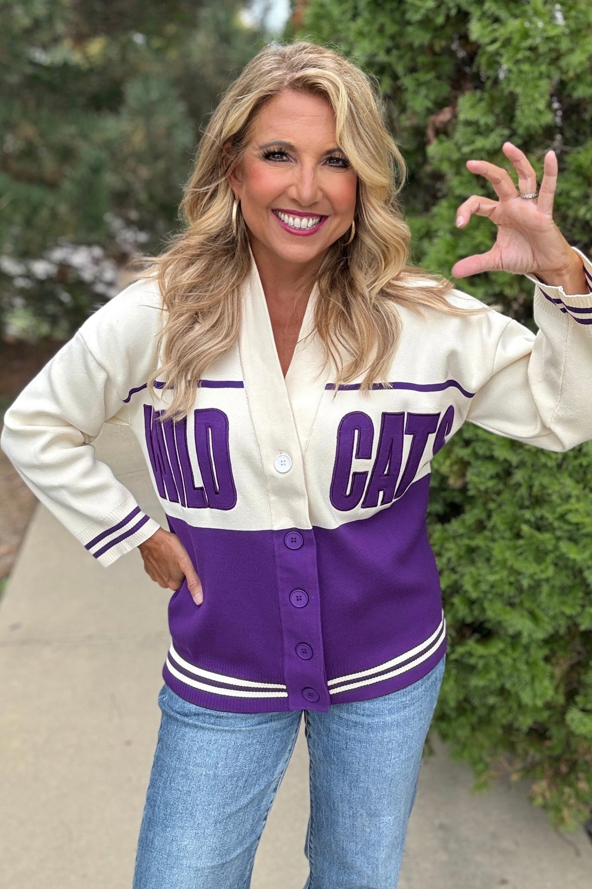 KSU Carley Card Lux Cardigan : Purple