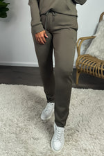 Sage Athleisure Zip Ankle Jogger Pants : Olive