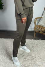 Sage Athleisure Zip Ankle Jogger Pants : Olive