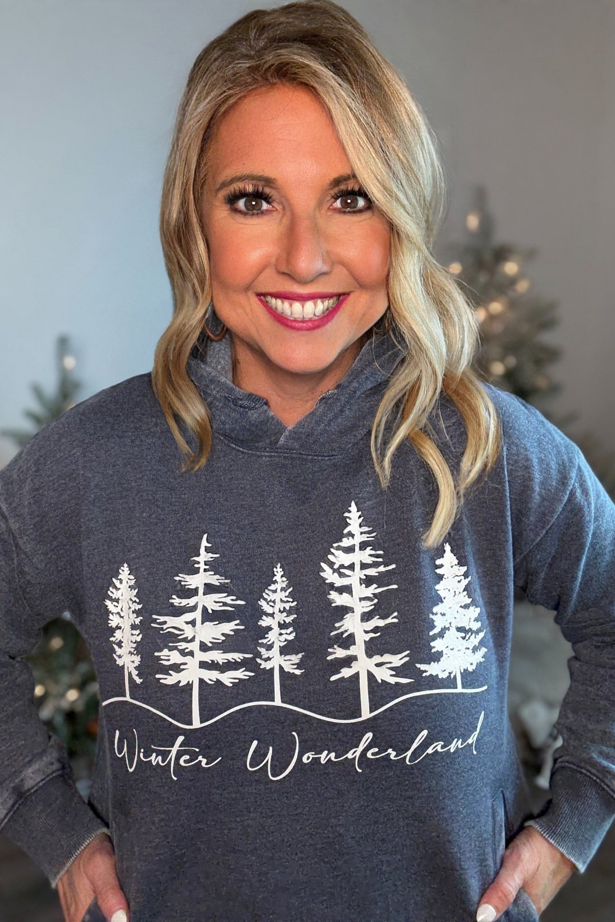 Winter Wonderland Hoodie : Navy