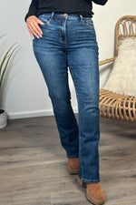 Lonnie High Rise Bootcut Jeans : DeepSea