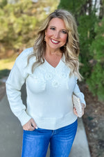 Snow Dance Pearl Sweater : Ivory