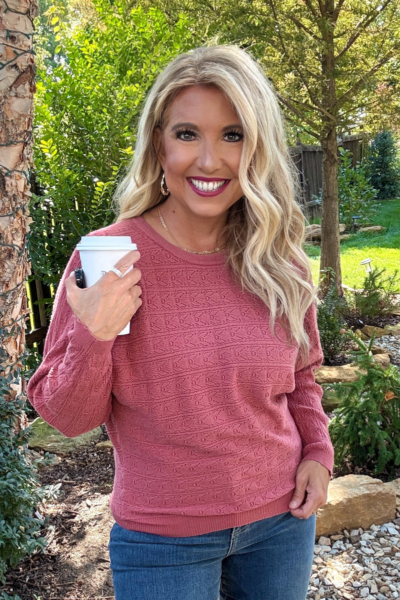 Tosca Light Weight Sweater : Rose