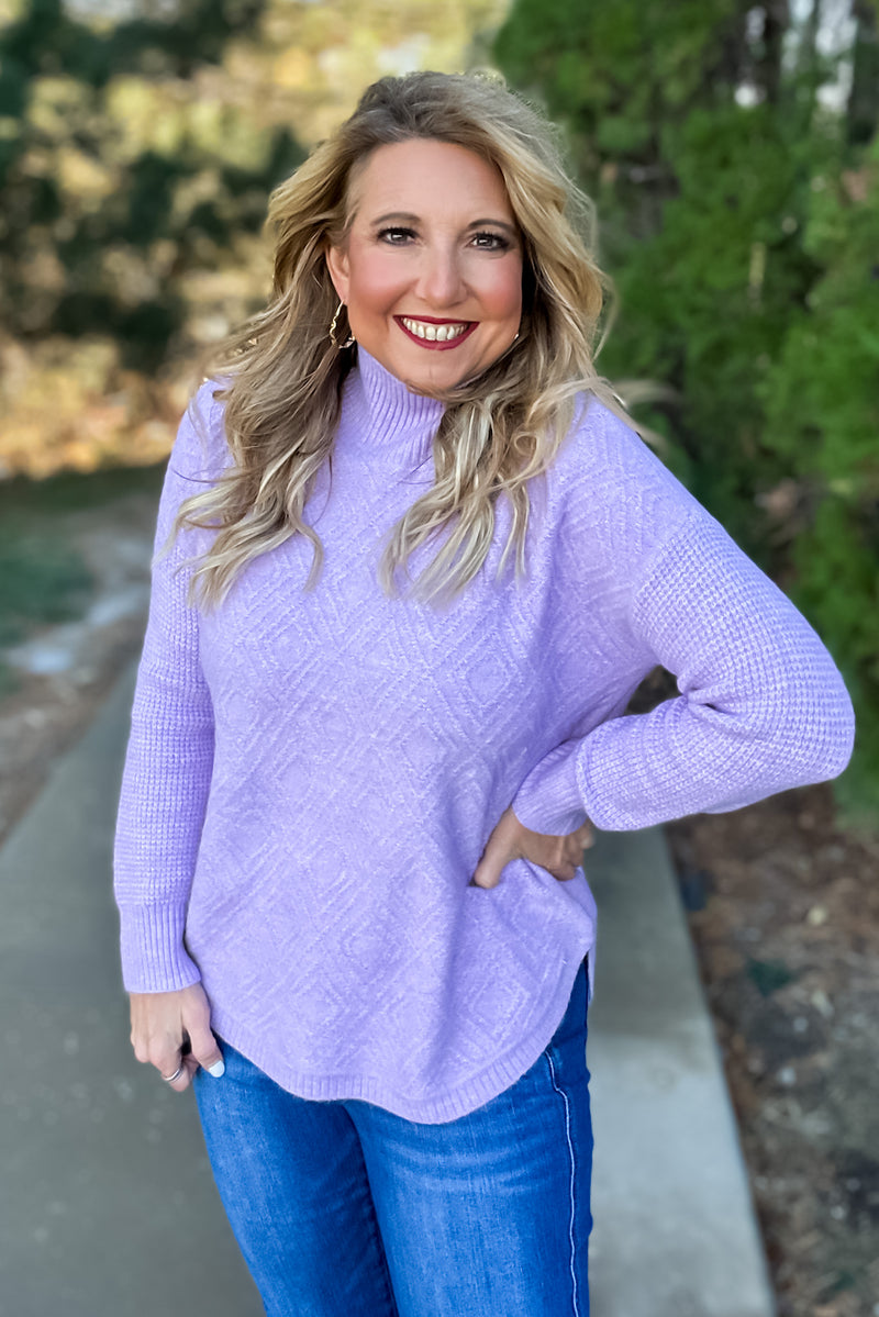 Snow Angels Tribal Sweater : Lilac