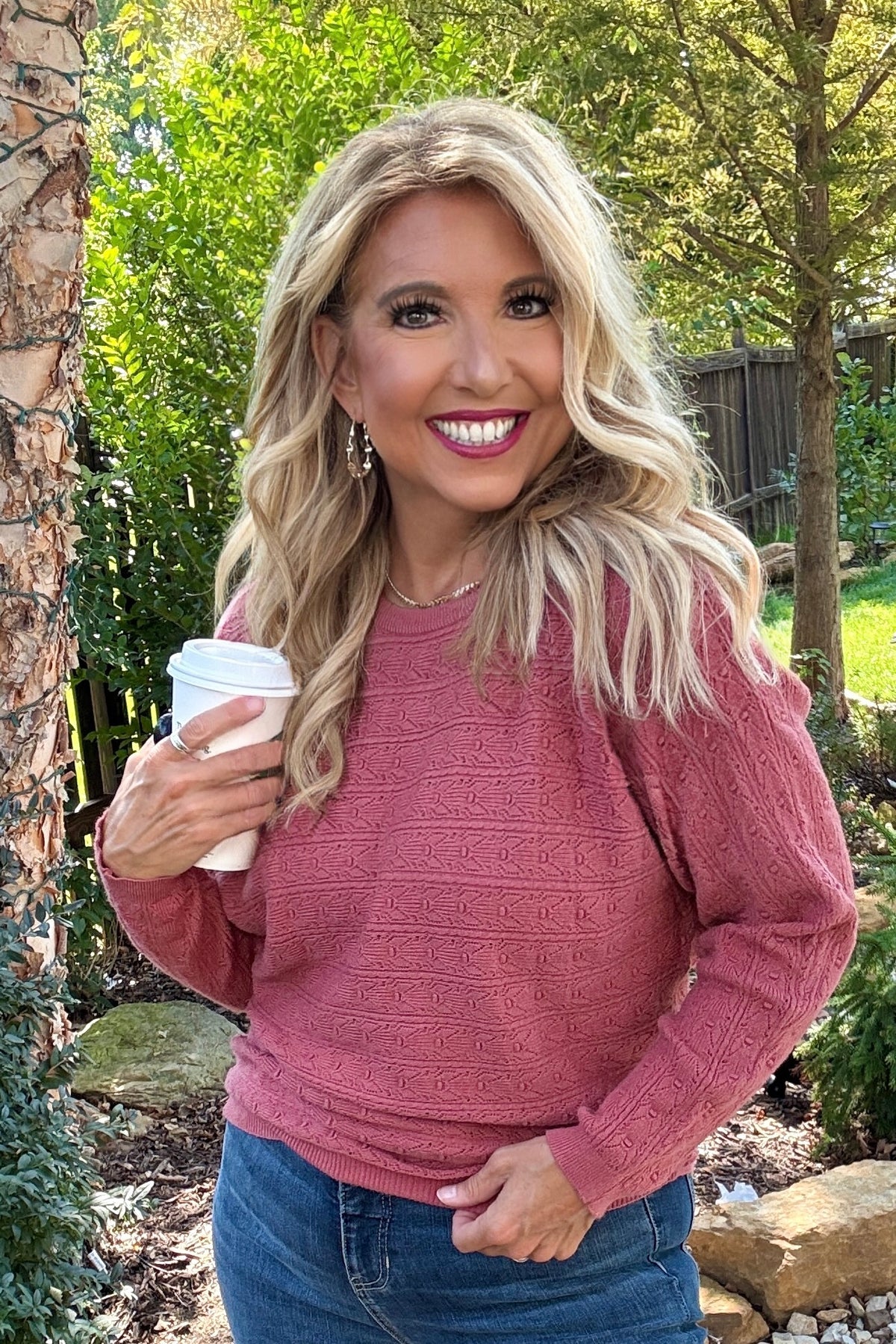 Tosca Light Weight Sweater : Rose