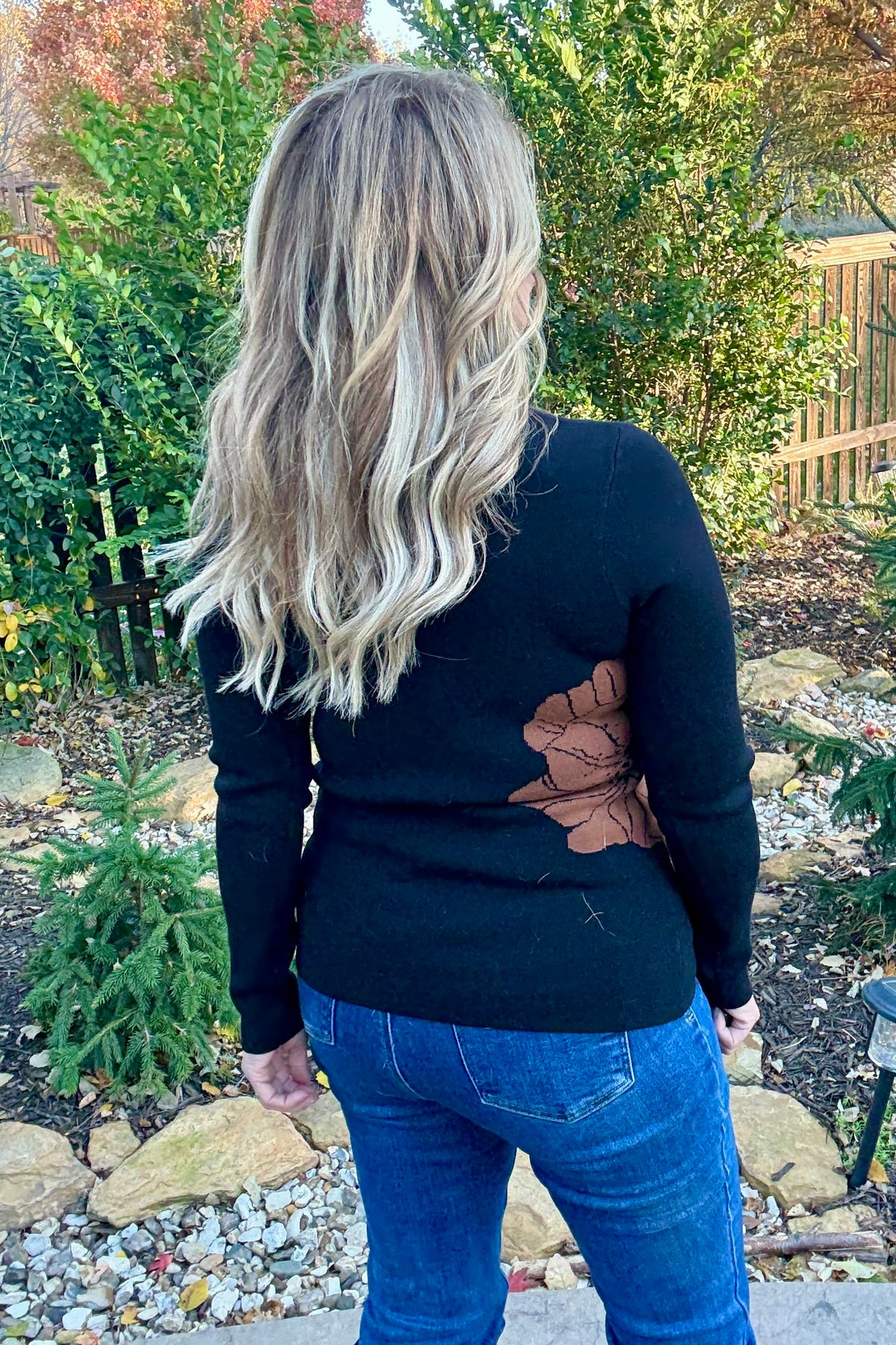 Charlie B Ellegra Reversible Knit Top : Black