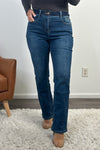 Tribal Brooke Hugging High Waist Microflare Jeans : Soft Indigo